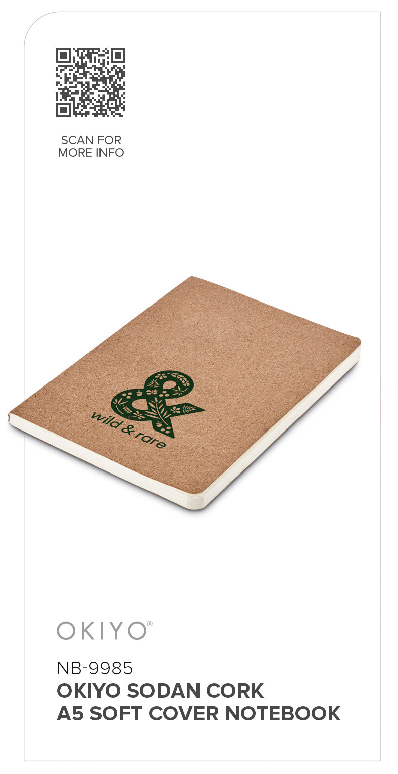 Okiyo Eri Bamboo & Cork Notebook & Pen Set - Image 6