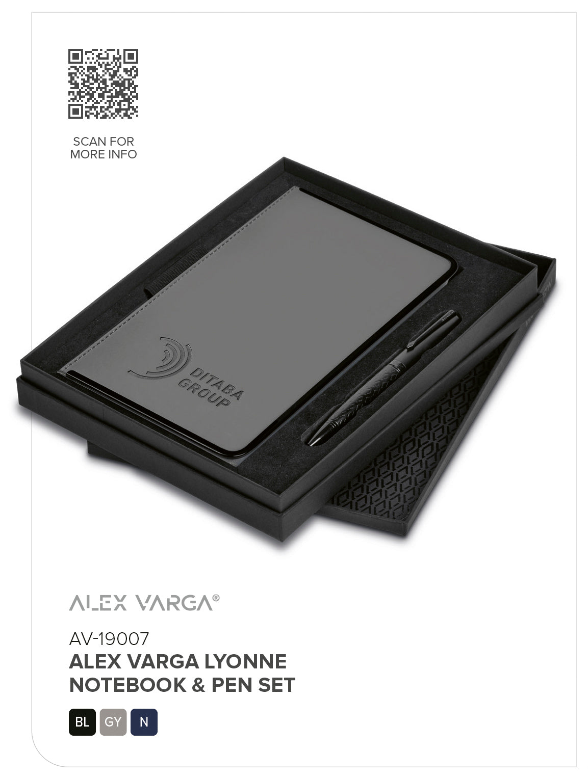 Alex Varga Lyonne Notebook & Pen Set - Image 3
