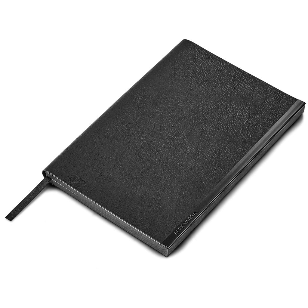Black Soft Cover Notebook - Alex Varga Corinthia A5 Soft Cover Book - Image 2