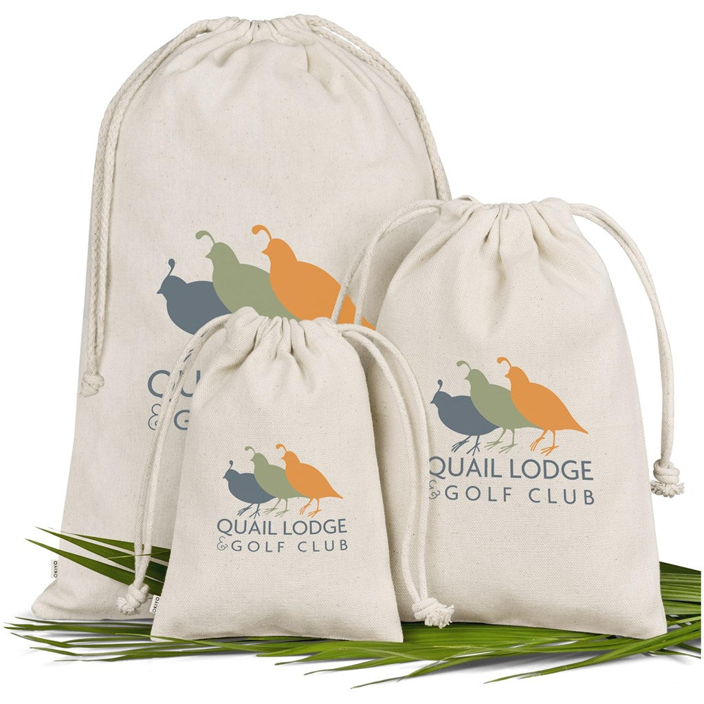 Okiyo Chikara Midi Cotton Drawstring Pouch - Image 3