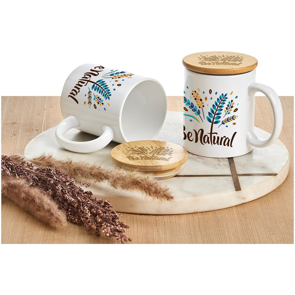 Okiyo Sozo Bamboo & Ceramic Sublimation Coffee Mug - 330ml - Image 17