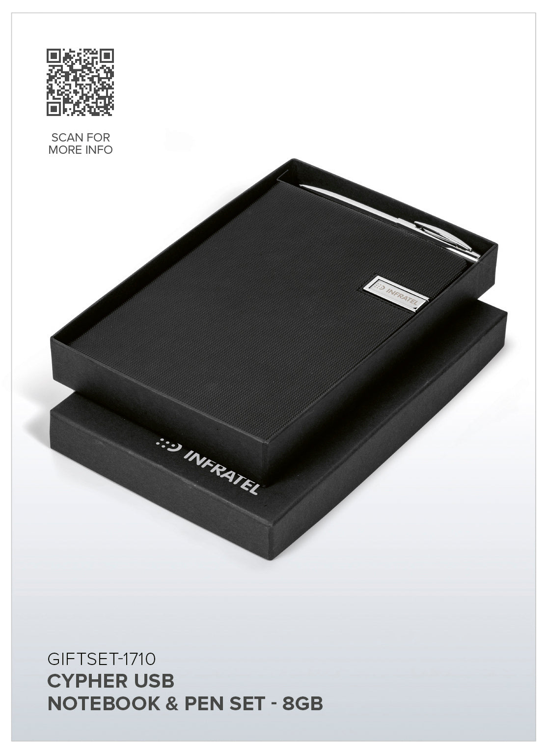 Cypher USB Notebook & Pen Set - 8GB - Image 6