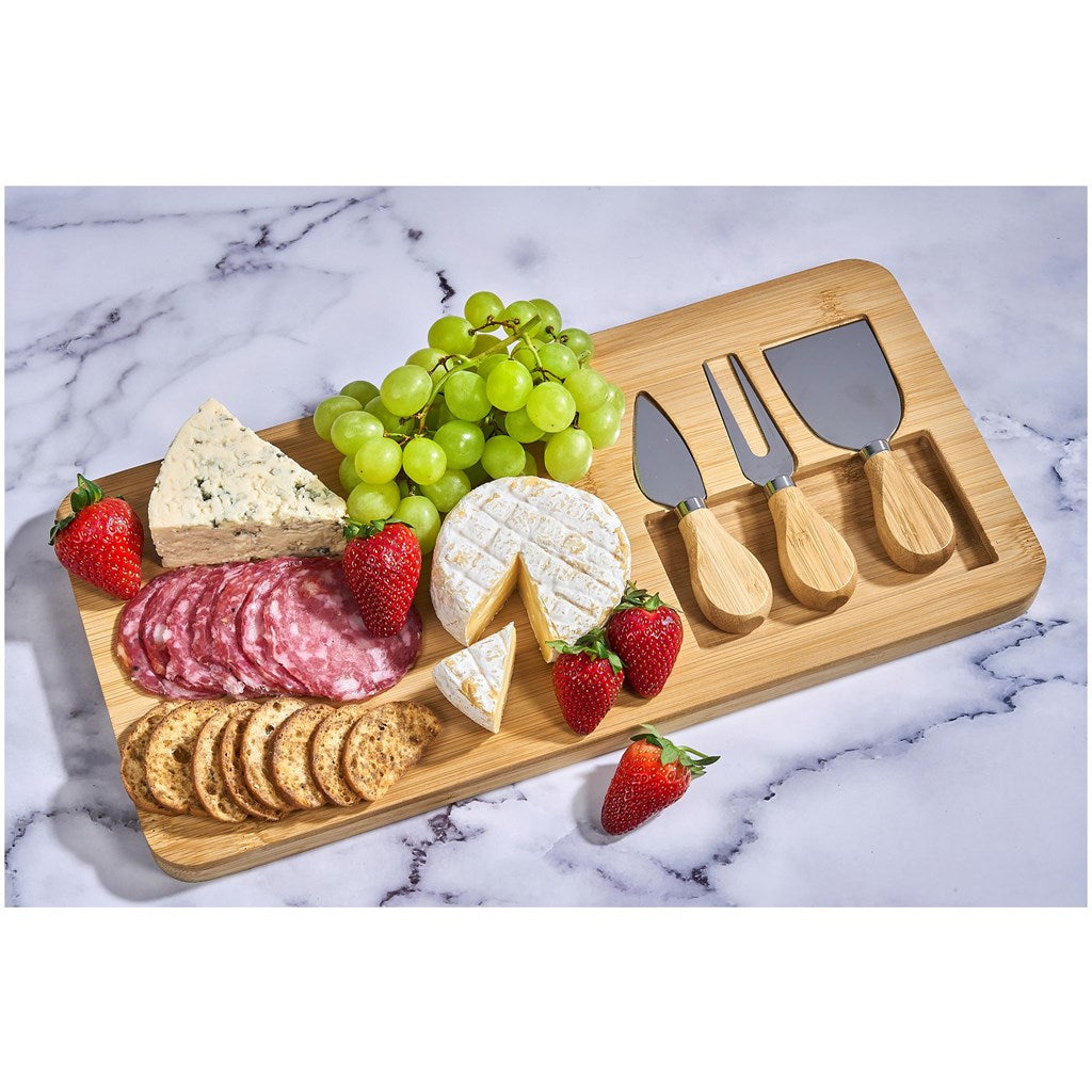 Okiyo Chizu Bamboo Cheese Board Set - Image 6