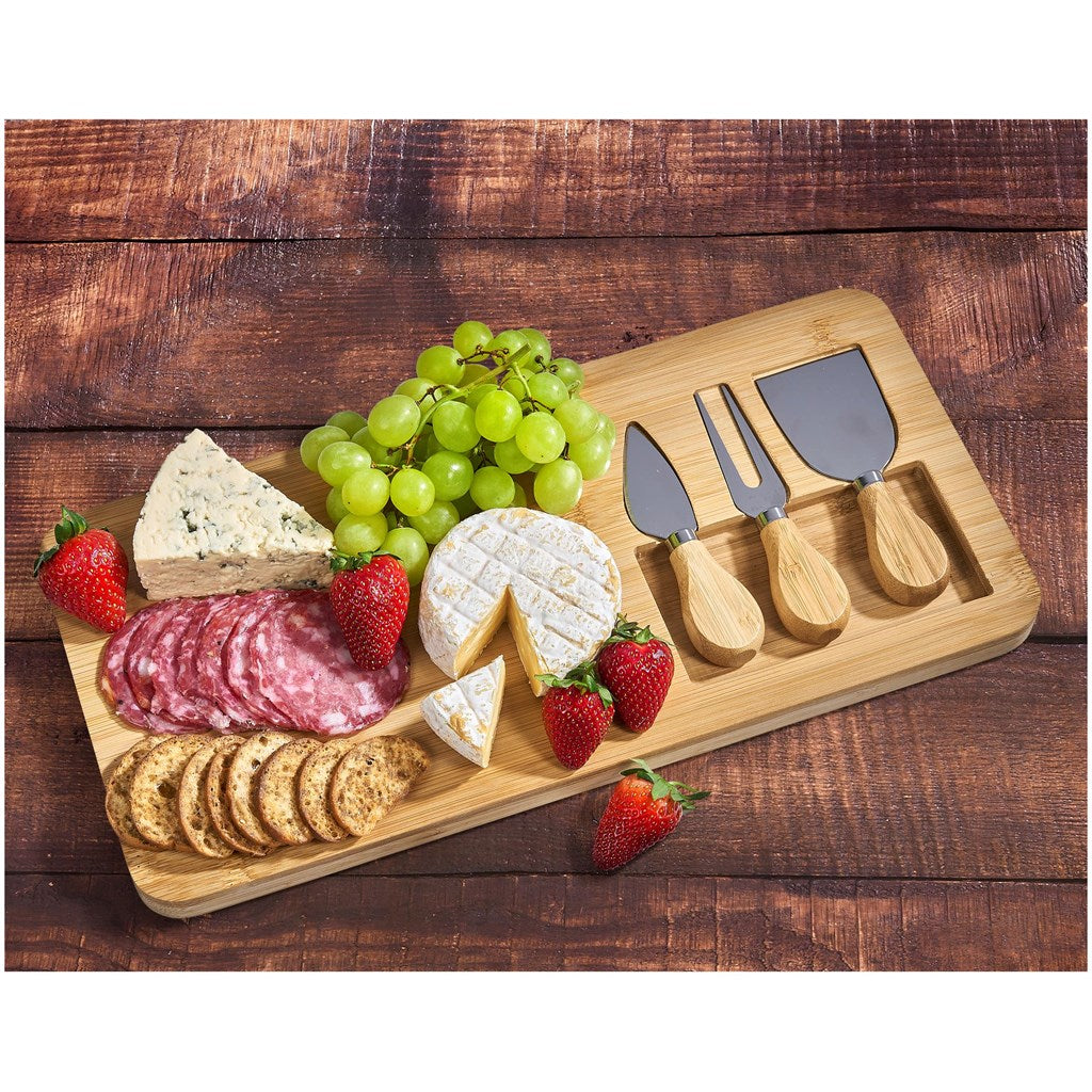 Okiyo Chizu Bamboo Cheese Board Set - Image 7