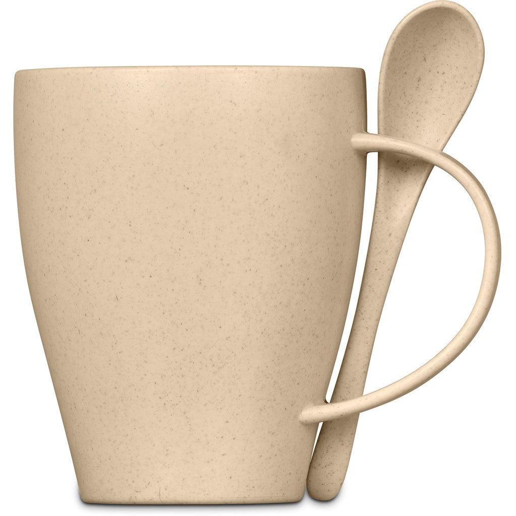 Okiyo Kawai Wheat Straw Mug & Spoon - 350ml - Image 15