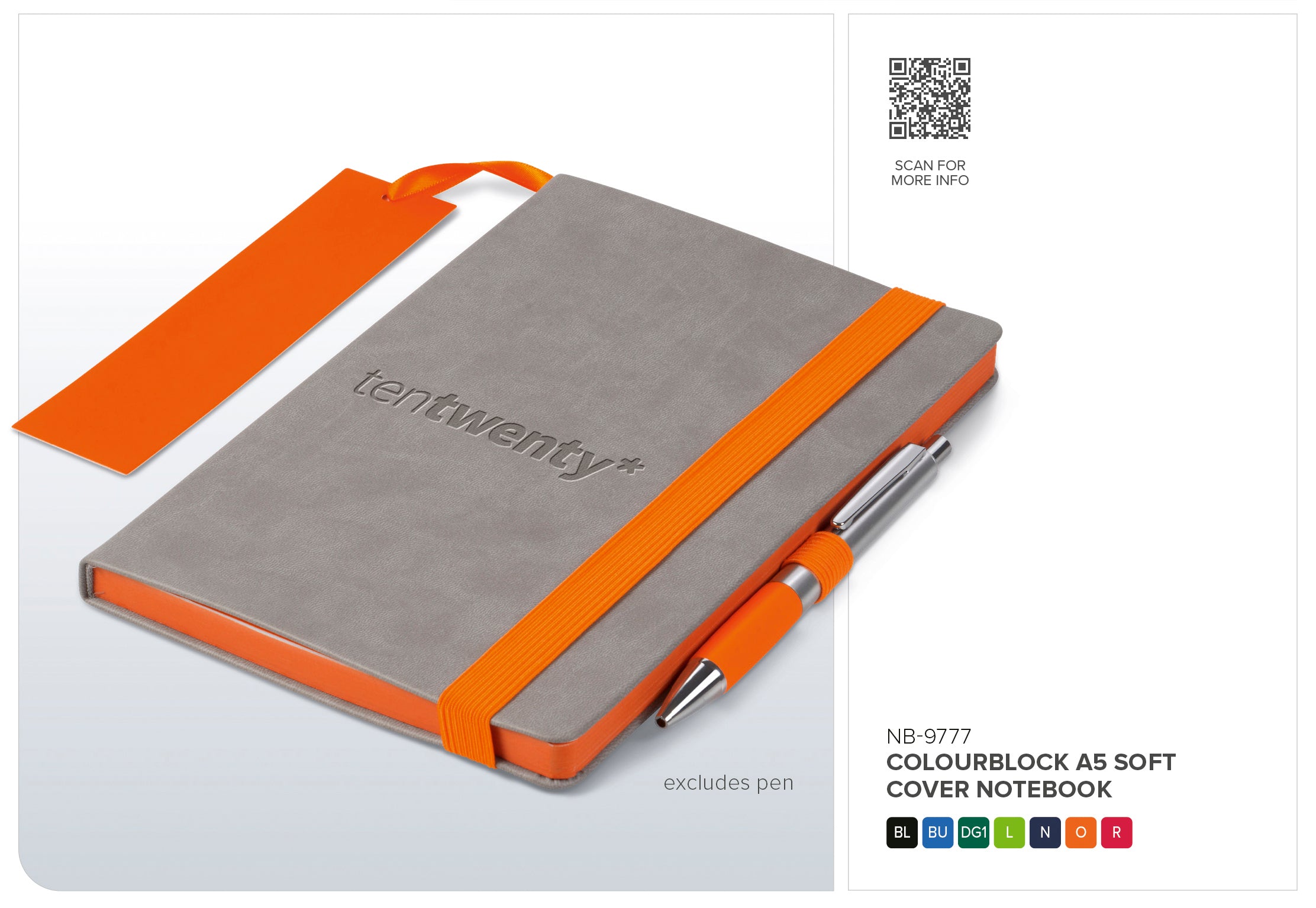 Altitude Colourblock A5 Soft Cover Notebook - Image 8