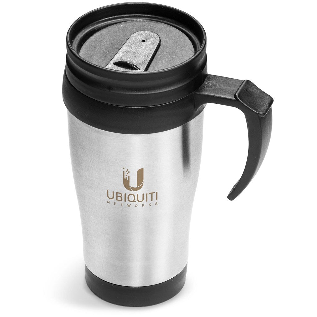 Arabica Stainless Steel & Plastic Double-Wall Mug - 450ml - Image 6