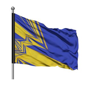 ScreenFlex Printed Flag, 900mm x 600mm, single sided, with sleeve