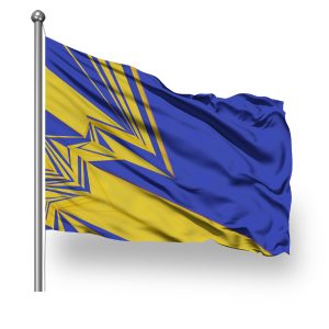 ScreenFlex Printed Flag, 1800mm x 1200mm, single sided, with rope and toggle