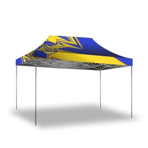 Gazebo 4.5 x 3m Aluminium, Hexagon, Complete